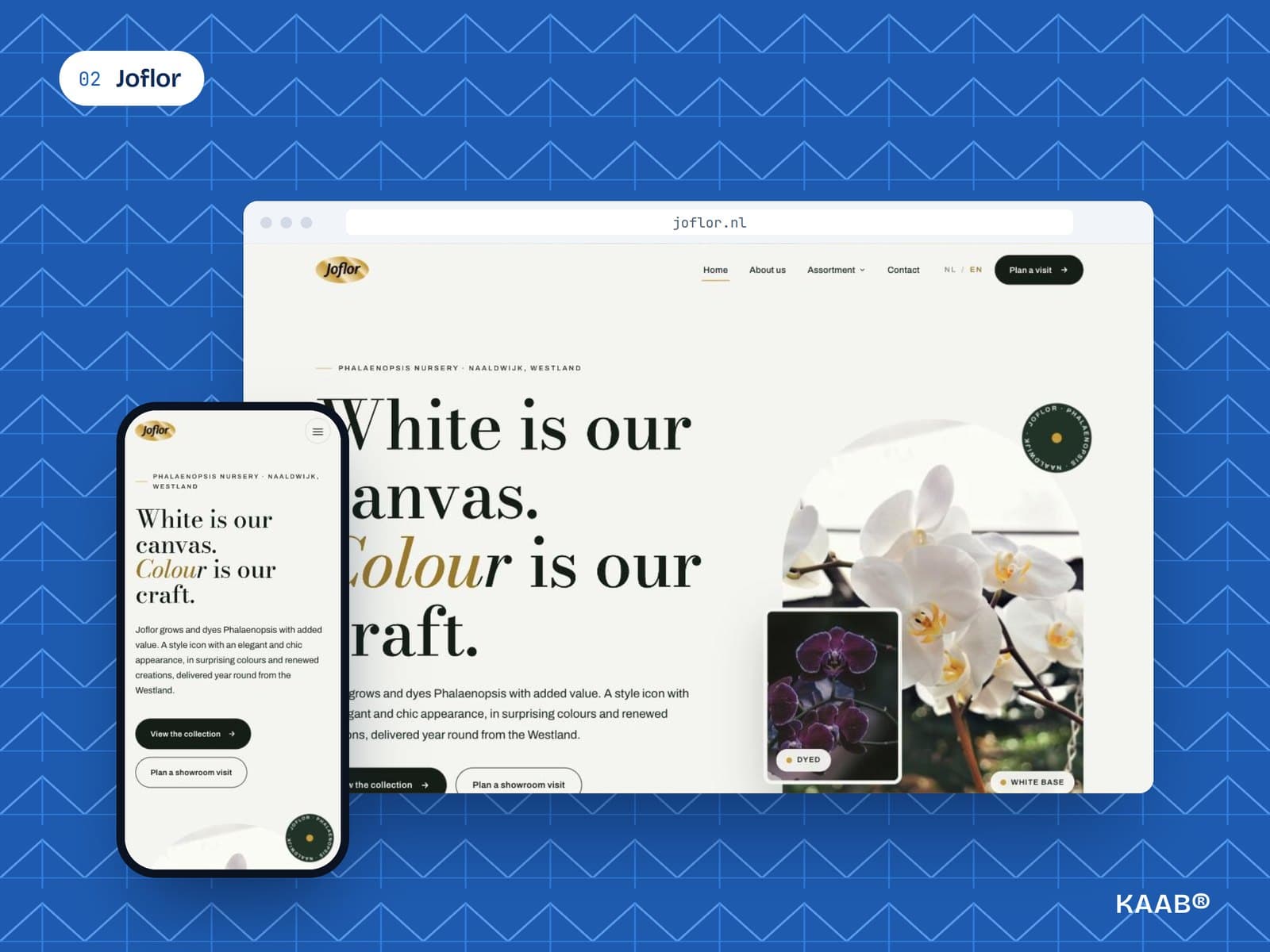 Joflor — schermafbeelding van de site
